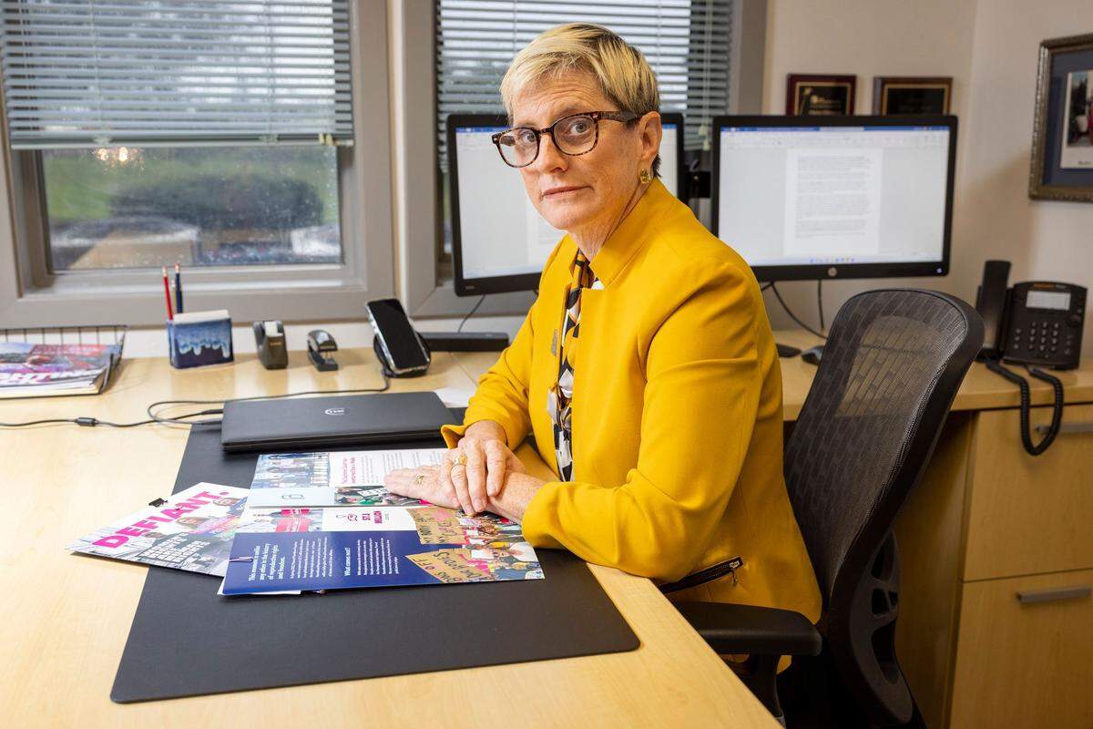 Melissa L. Reed, MA, JD, President and CEO, Planned Parenthood at her office in Warminster, PA on Tuesday morning October 4, 2022.