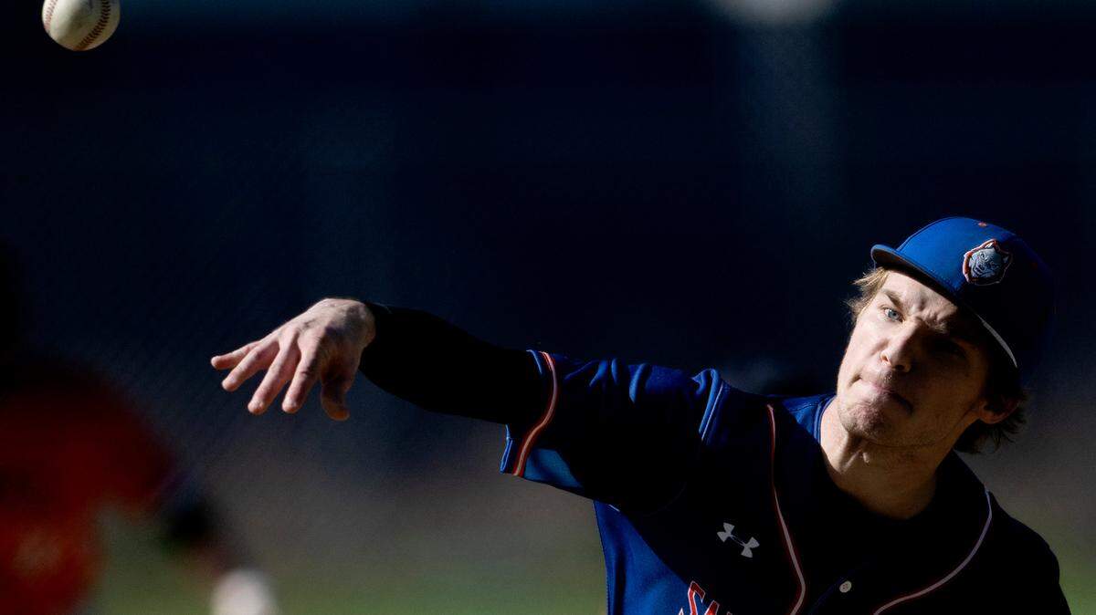 Saint Joseph’s Catholic Academy’s Nick Warner pitches during the game against Susquenita on Wednesday, April 19, 2023.