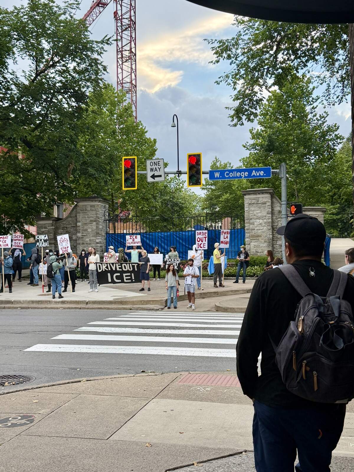Immigration protection advocacy groups led an anti-ICE protest on July 6, 2026, before a borough council meeting that would vote on an ordinance to protect the community from ICE