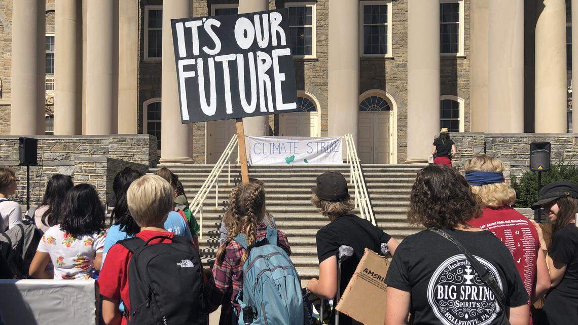 ‘They screwed up our planet, and we want it back.’ Hundreds participate in local ‘climate strike’
