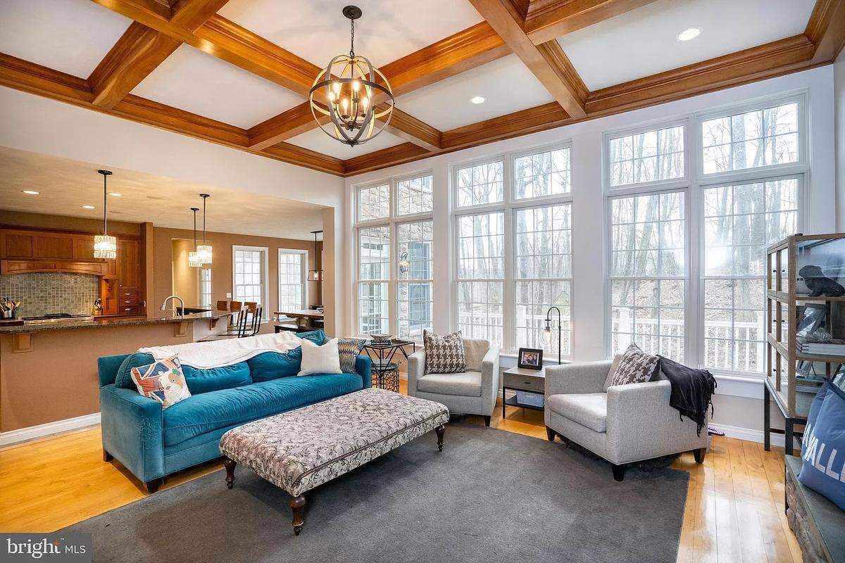 A view of a living room inside the home at 192 Blackberry Hill in Port Matilda. Photo shared with permission from the home’s listing agent, Jason Krout of Keystone Real Estate Group, LP.