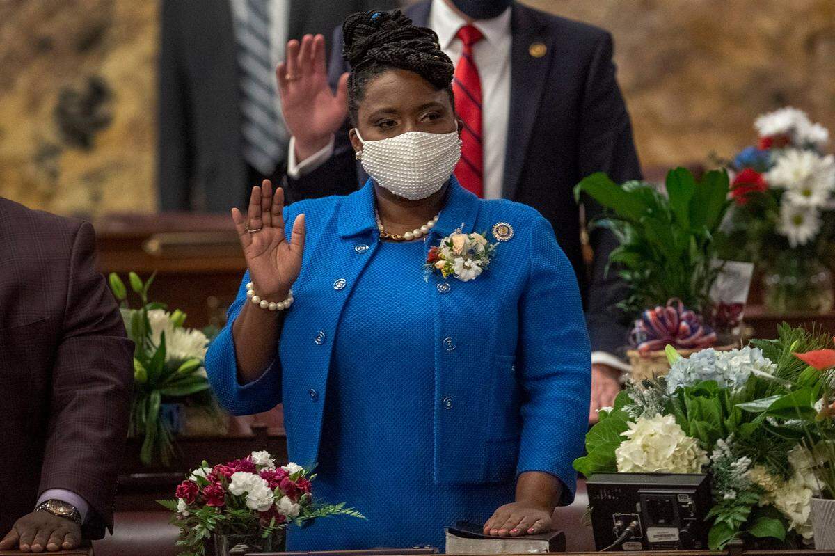 Democratic leader Joanna McClinton, D-Philadelphia, who will be a nominee for speaker, has argued that her party is rightfully in the majority despite its vacancies.