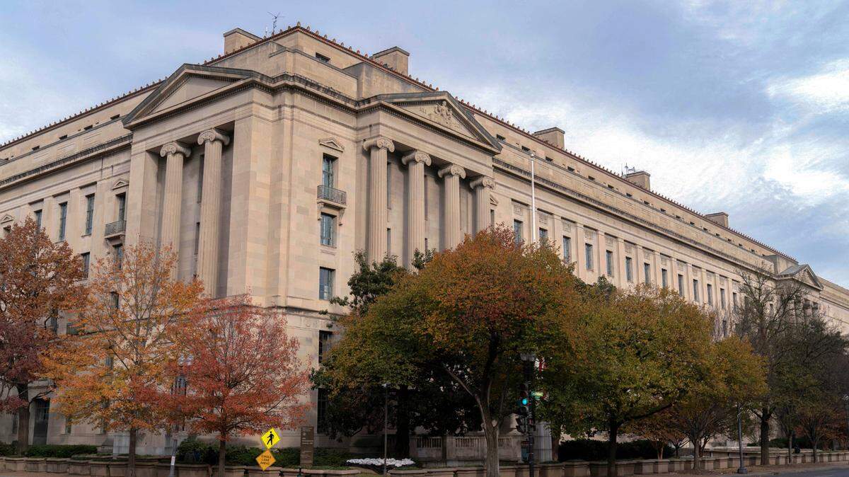 The U.S. Department of Justice building is seen in Washington, Saturday, Dec. 7, 2024.