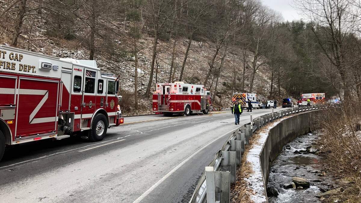 Emergency officials responded to the scene of a vehicle crash with entrapment Friday on South Main Street in Spring Township.