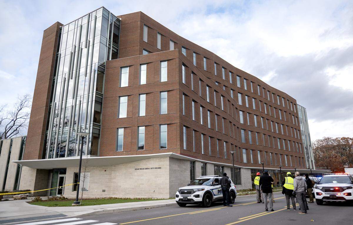 Emergency crews responded to Penn State’s Susan Welch Liberal Arts Building on Wednesday, Nov. 12, 2025.