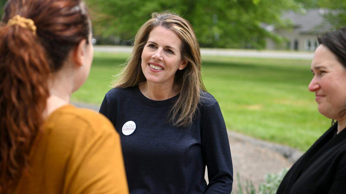 Julia Rater, pictured on primary election day on May 16, will be sworn in as Judge of the Court of Common Pleas later this month.
