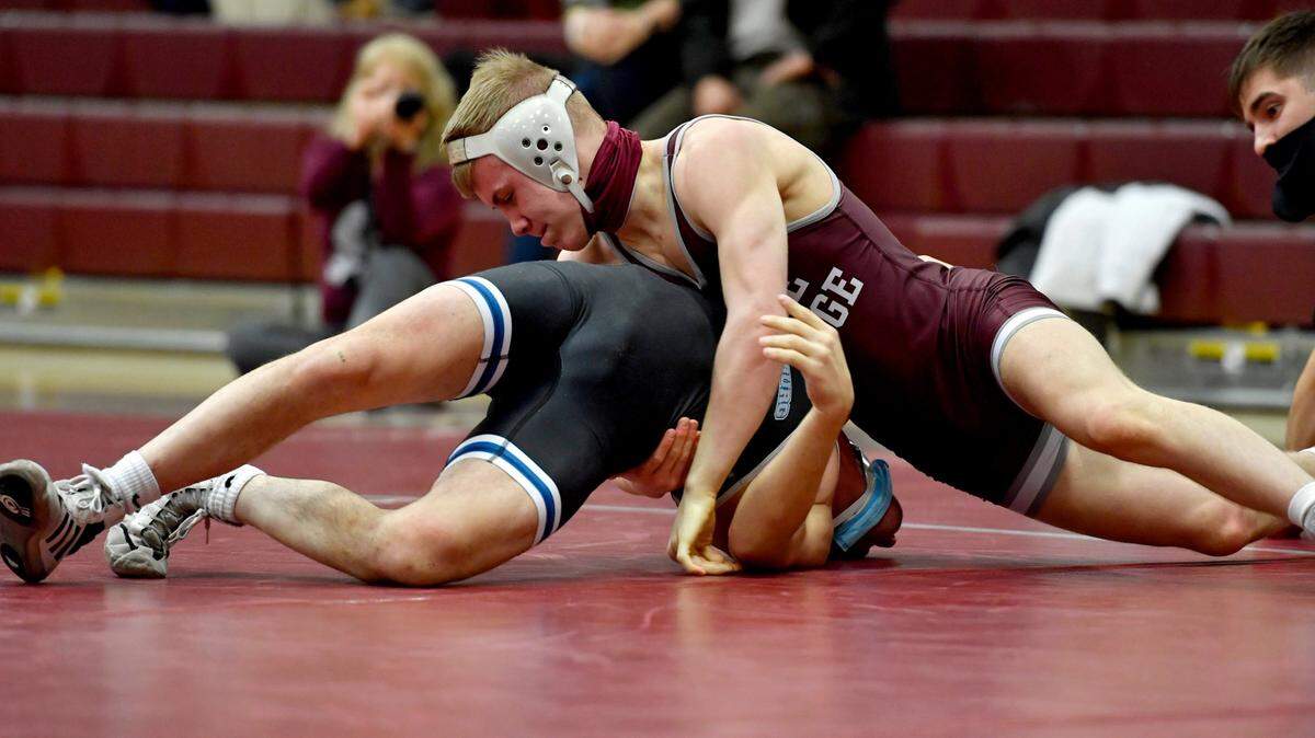 State College’s Pierson Manville has 16 wins on the season, which is good enough to lead Centre County. Eight of his 16 wins are pins.