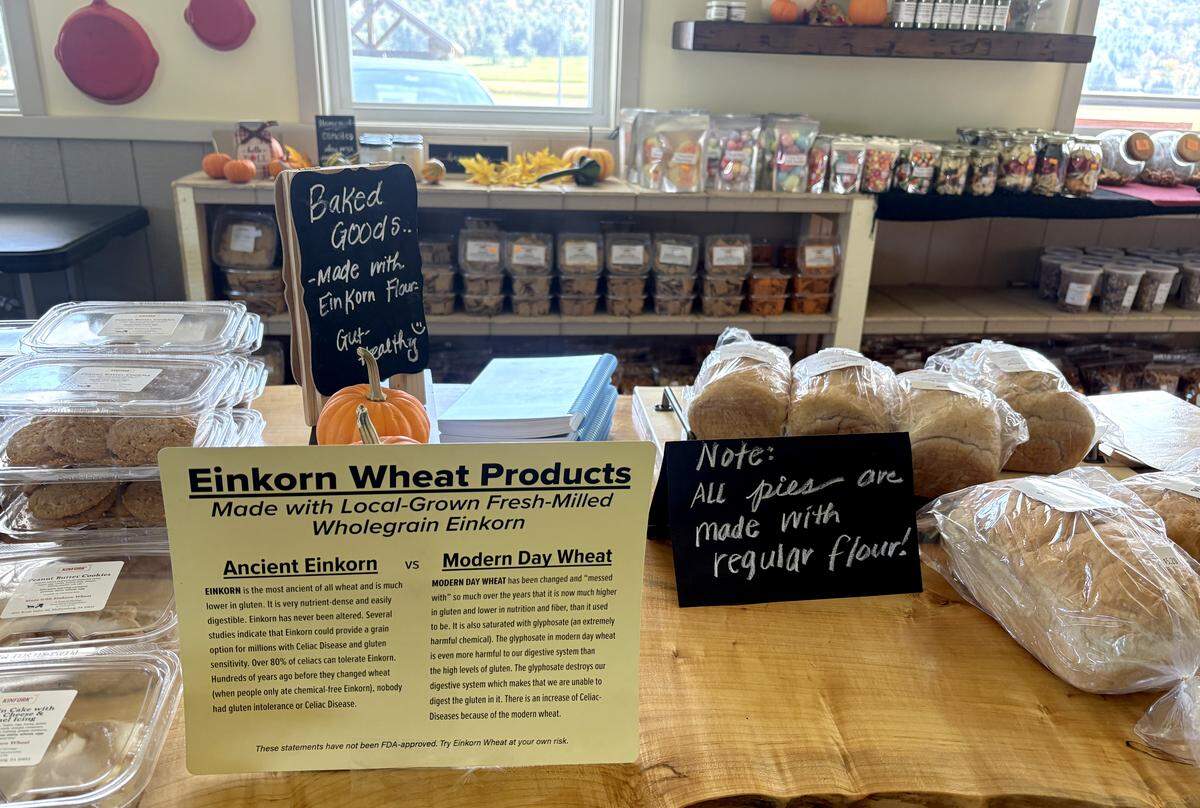 Some baked goods at Kinfork Cafe are made with Einkorn wheat.  