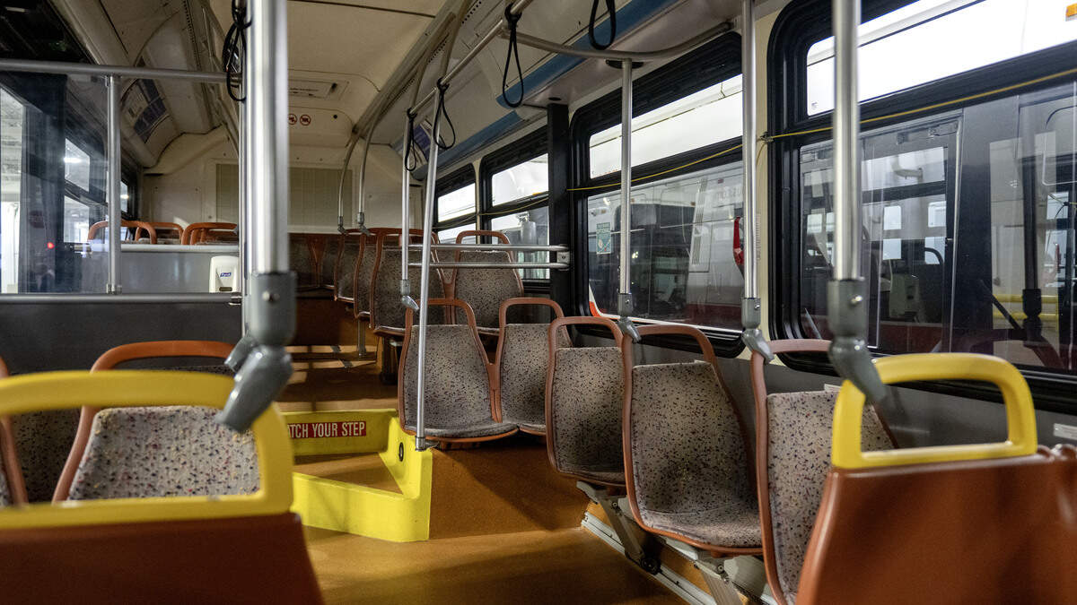 On a CATA bus at the Centre Area Transportation Authority station on Thursday, Sept. 25, 2025.