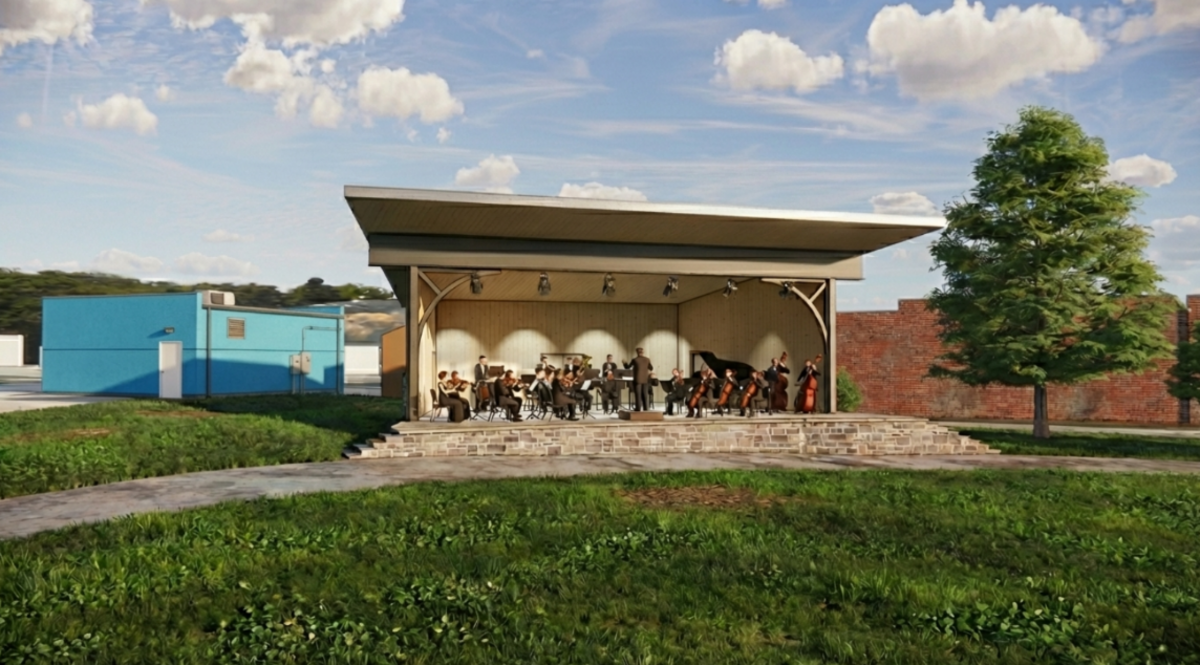 A rendering of the Stage at Talleyrand, provided by Hoffman Leakey Architects, LLC.