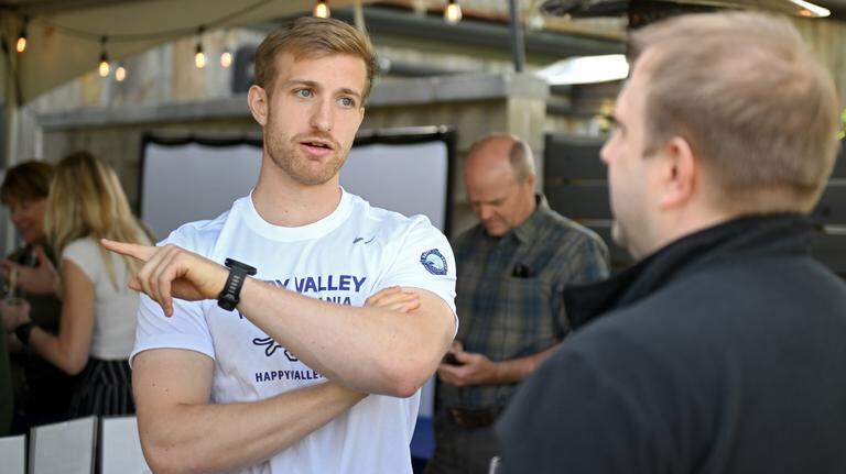 This Penn State student lost his fiancée. Now he’ll take on a 3,500-mile triathlon for her