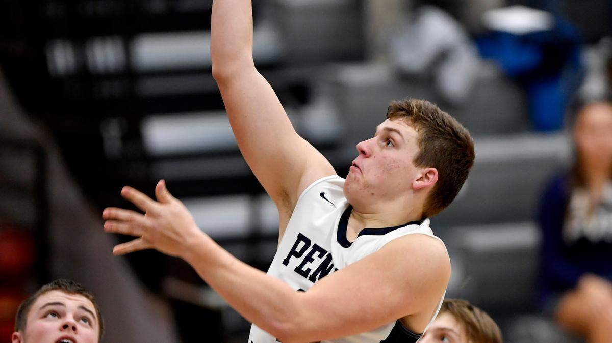 Penns Valley’s Logan Snyder, seen here earlier this season, scored 28 points Saturday in a 67-59 loss to Lincoln Park in the first round of the PIAA Class 3A Boys’ Basketball Championships.