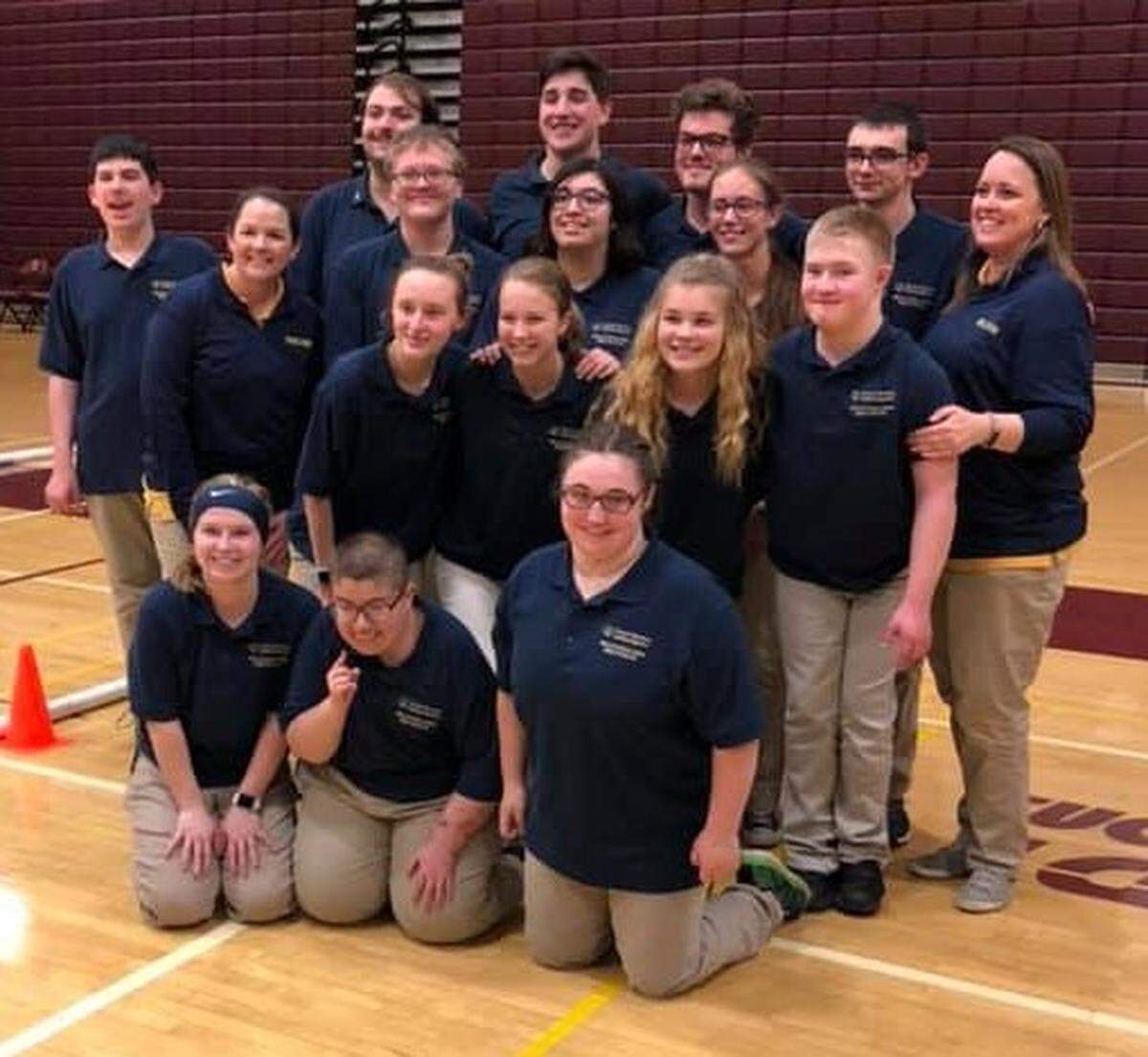 Members of Bald Eagle Area’s unified bocce team pose after winning regionals and advancing to states this past week.