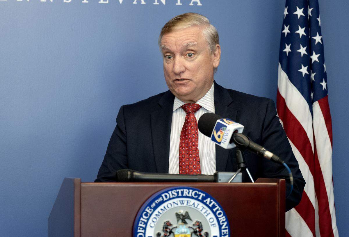 State College Police Chief John Gardner speaks during a press conference about the case against Subramanyam “Subu” Vedam on Thursday, Oct. 2, 2025.  