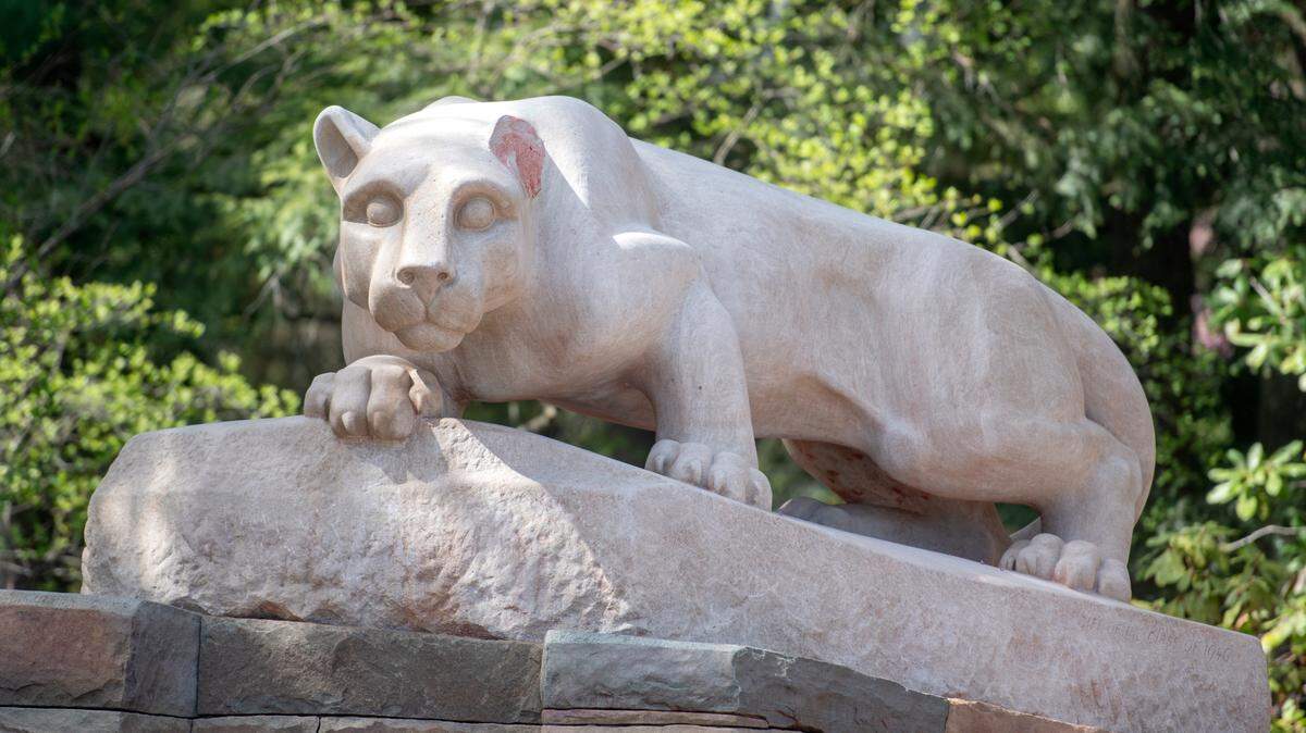 The Nittany Lion Shrine and several locations around Penn State’s campus were vandalized over graduation weekend last month.