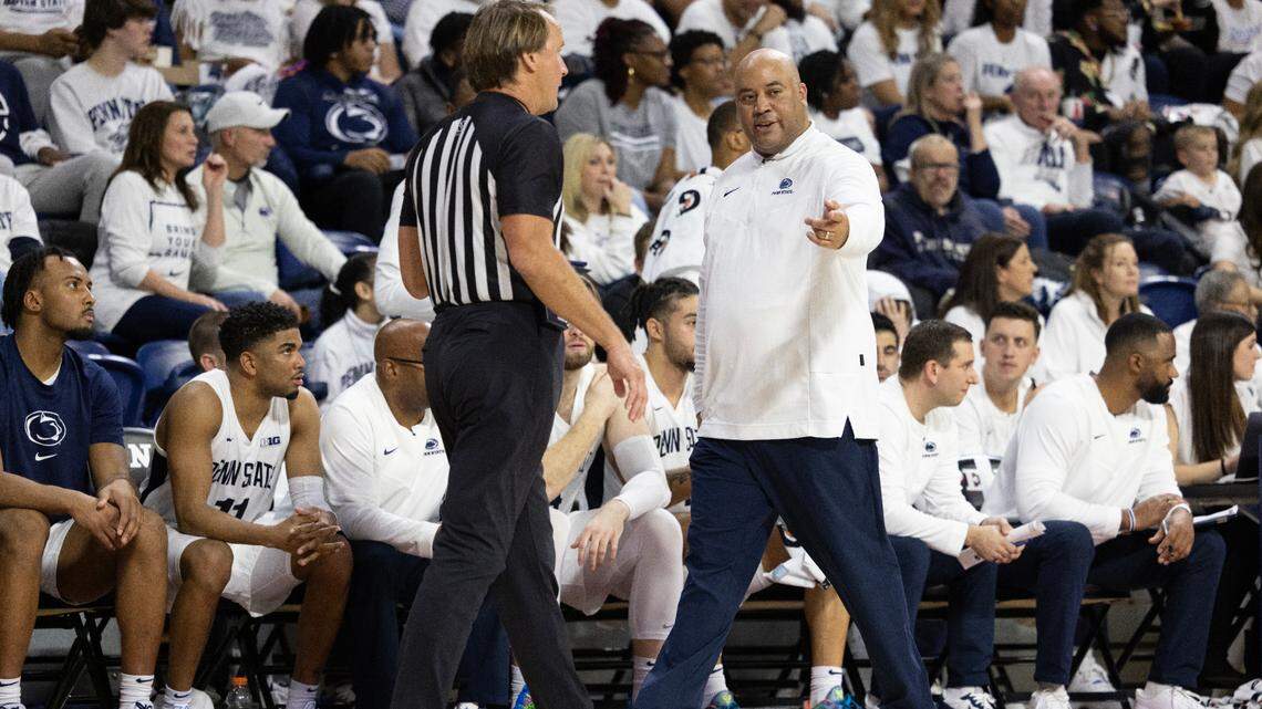 Penn State frustrated with second half effort, officiating in loss to Purdue at the Palestra