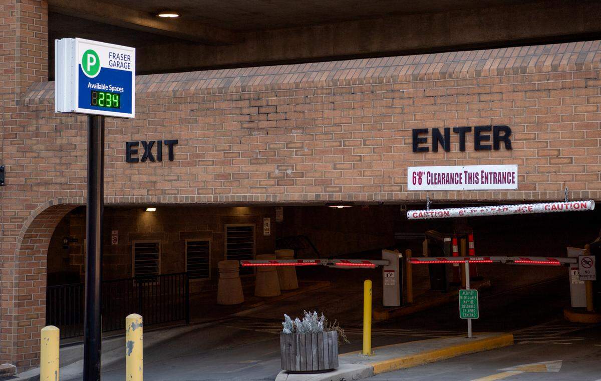 The Fraser garage on Tuesday, March 2, 2021.