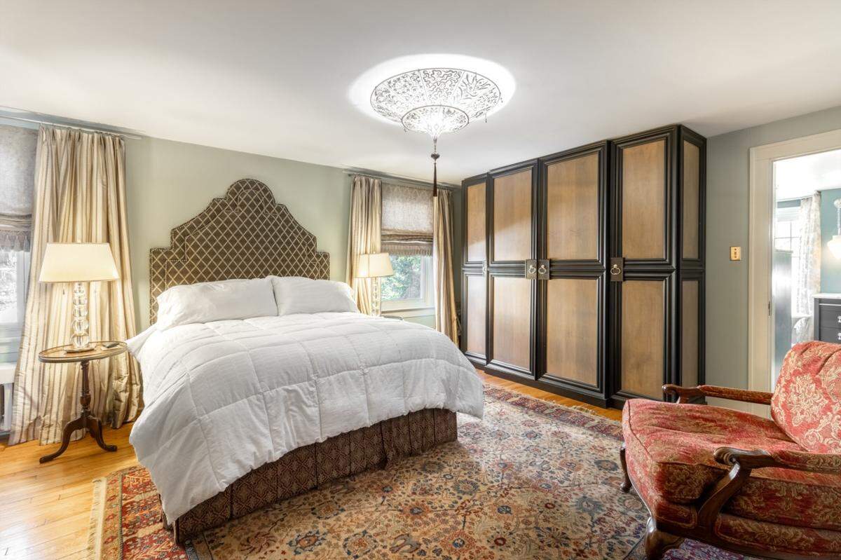 A look inside one of the bedrooms at 505 E. Fairmount Ave. in State College, listed for more than $1 million.