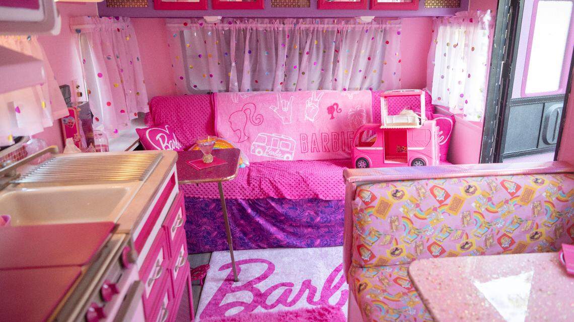 Come on, Barbie, let’s go camping. Check out this ‘Barbie camper’ made by a PA family