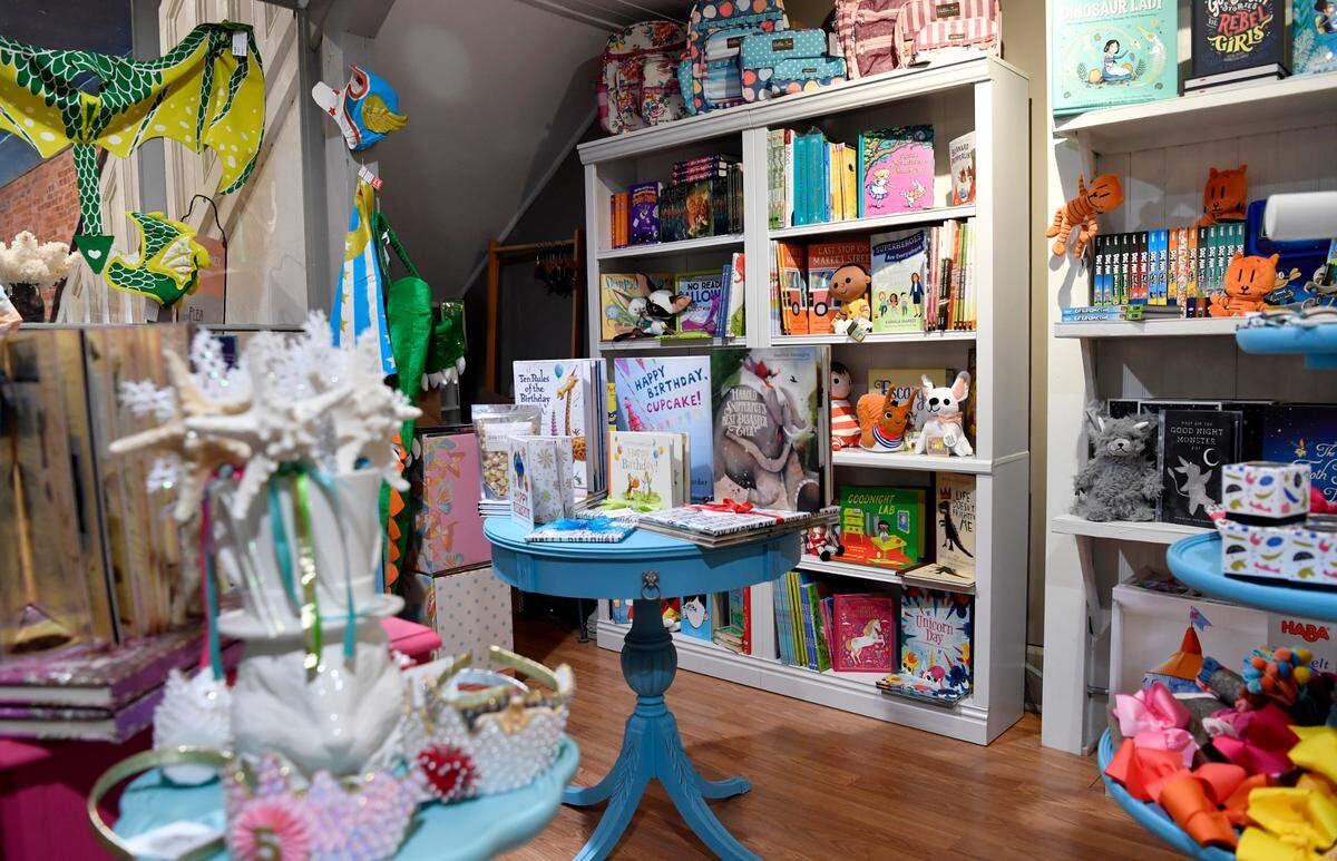 Eileen Malaret runs Storybook Dreams, a children’s shop in Belle Mercantile.