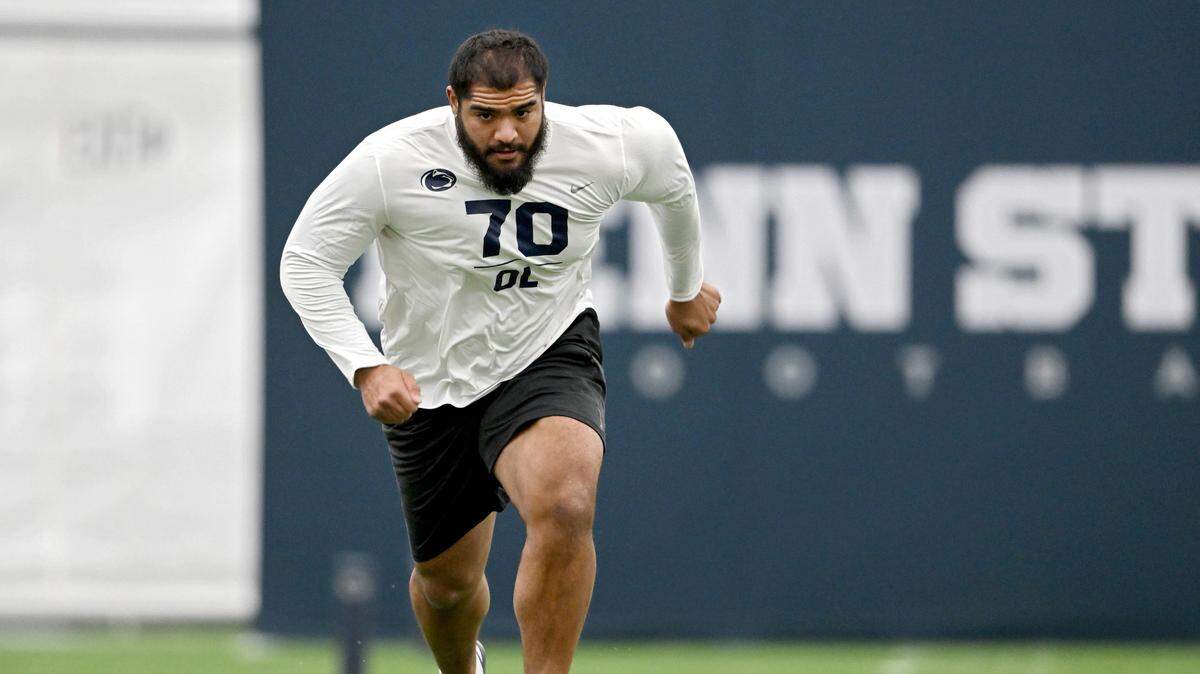 Former Penn State football offensive lineman Juice Scruggs taken in 2023 NFL Draft