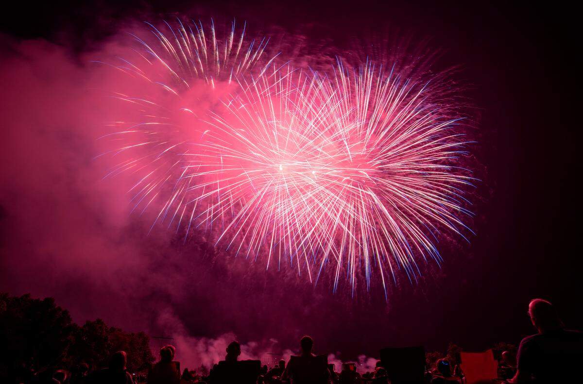The Central PA 4th Fest fireworks on Wednesday, July 4, 2018.