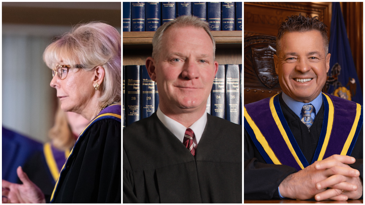 PA Supreme Court Justices Christine Donohue, Kevin Dougherty, and David Wecht.