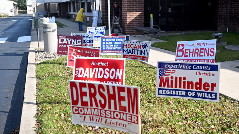 Does this Centre County township’s sign ordinance violate First Amendment rights?