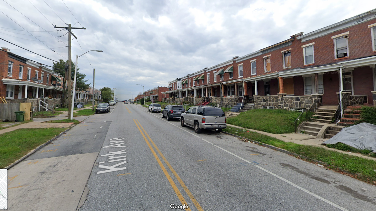 A 57-year-old man ran out of gas at 3 a.m. in a northeast Baltimore residential neighborhood.