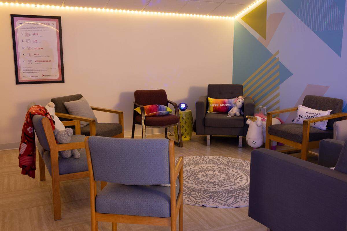 A youth activity room is pictured at Jana Marie Foundation’s new space.