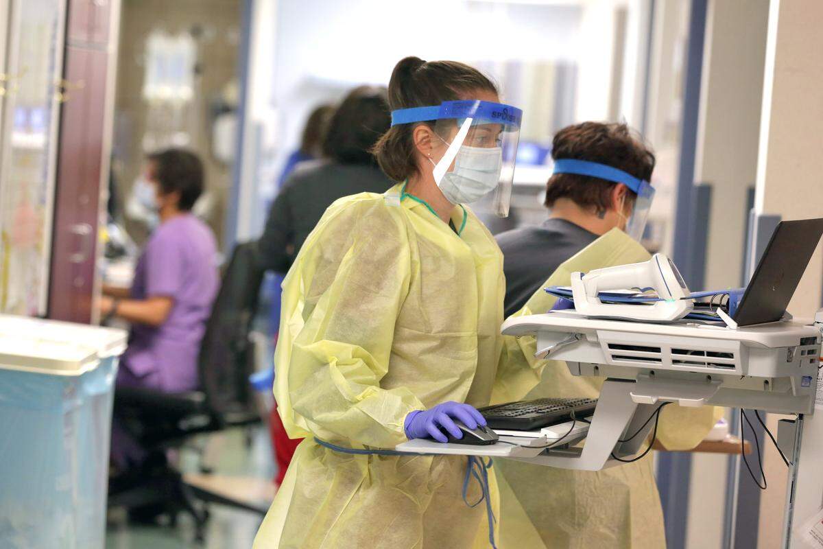 A nurse in the ambulatory services unit at Mount Nittany Medical Center.