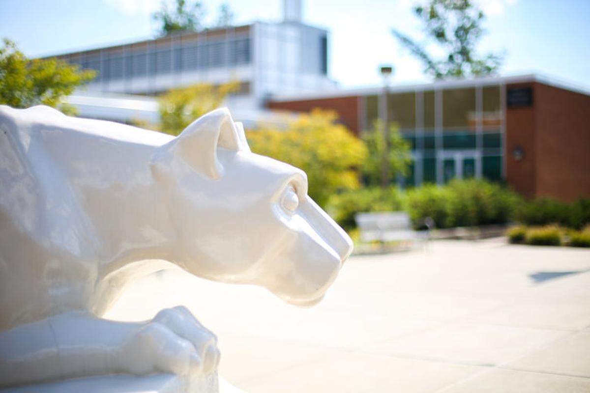 The Penn State lion shrine on the Penn State DuBois campus.