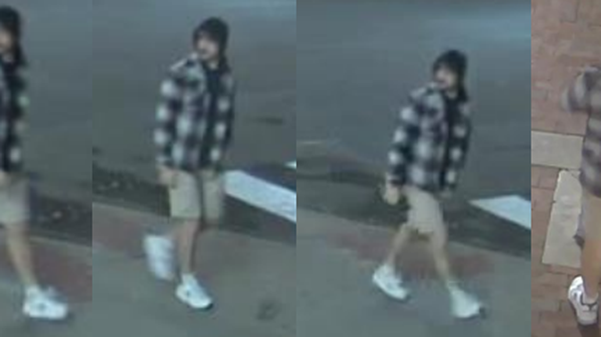 State College police released images of a person they say placed extremist stickers on streetlight and traffic signal poles on Sept. 20, 2022.