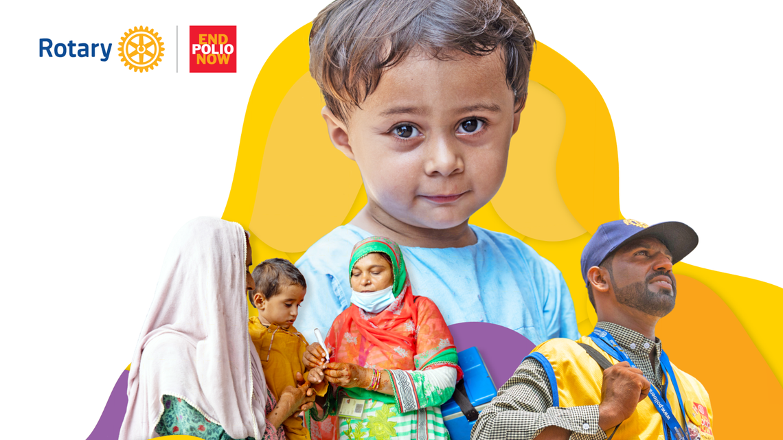 The Rotary Foundation’s PolioPlus campaign raises funds aimed toward eradicating polio.