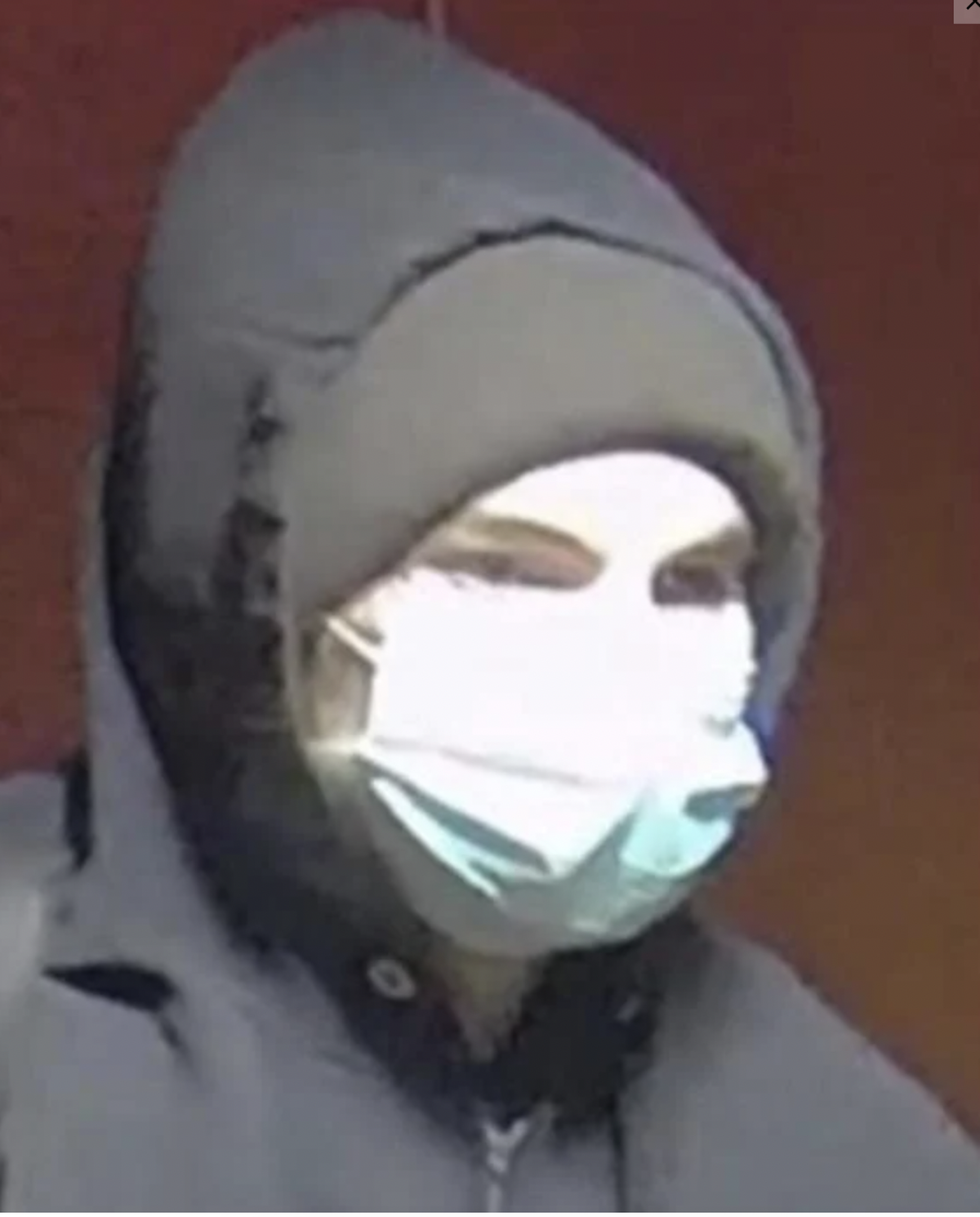 The individual’s description is white, between five feet and nine inches and six feet tall, with longer blond or light brown hair, and a shoe size between a men’s 10 and 11, or a woman’s 12 and 13.