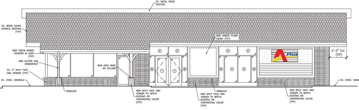 A rendering of renovations to the entrance of the proposed new gas station and convenience store at 605 University Drive. The rendering was included in an application submitted by Resham Dadra, and made public, and was designed by architect Albert Dropka.