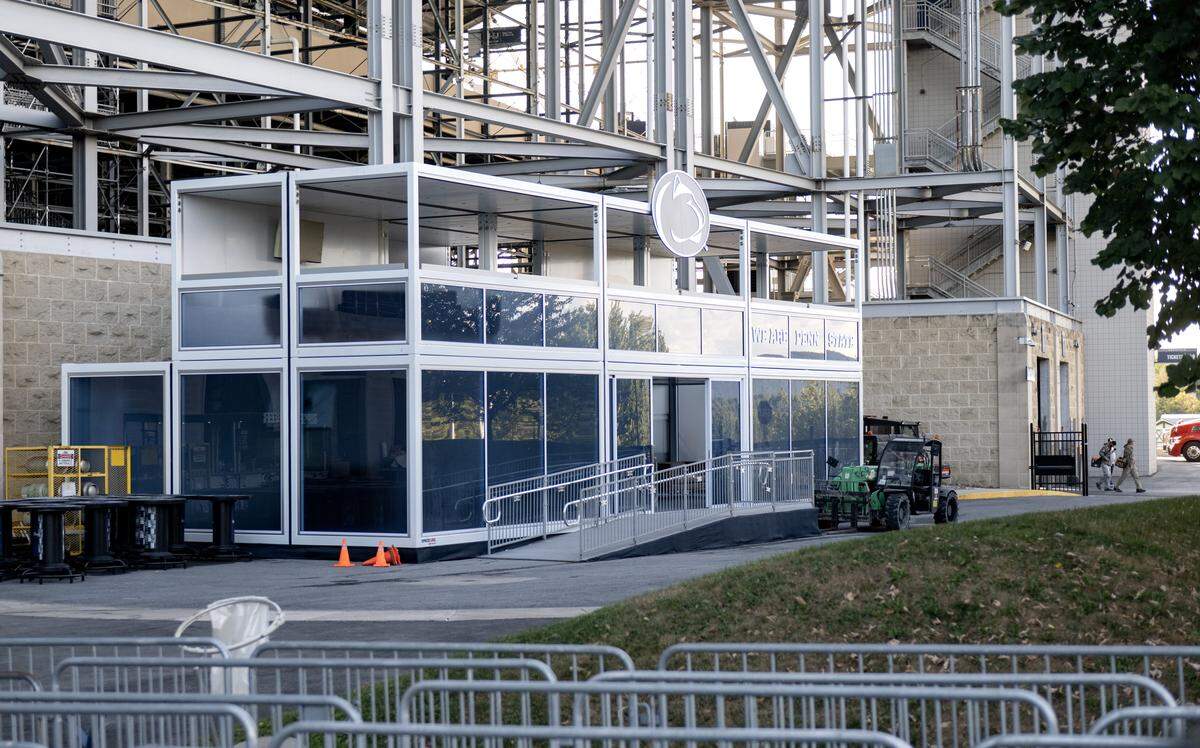The Bud Light Backyard Beer Garden at Beaver Stadium on Wednesday, Aug. 27, 2025.  