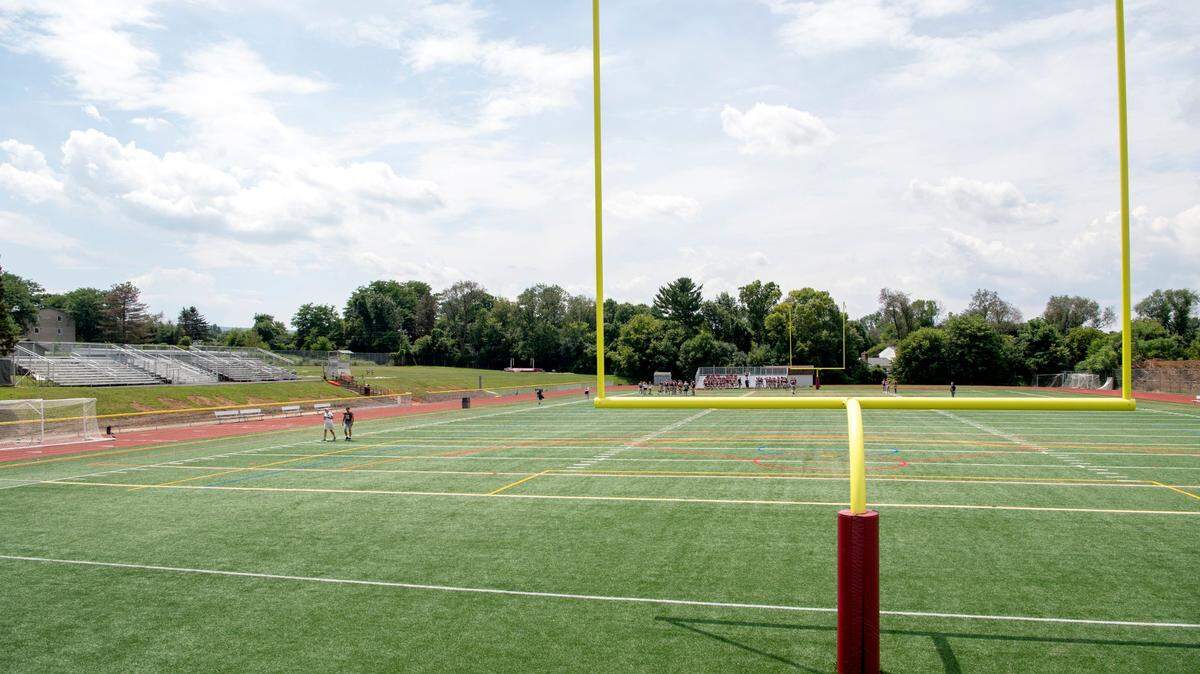 The State College Area south track field in August 2019.