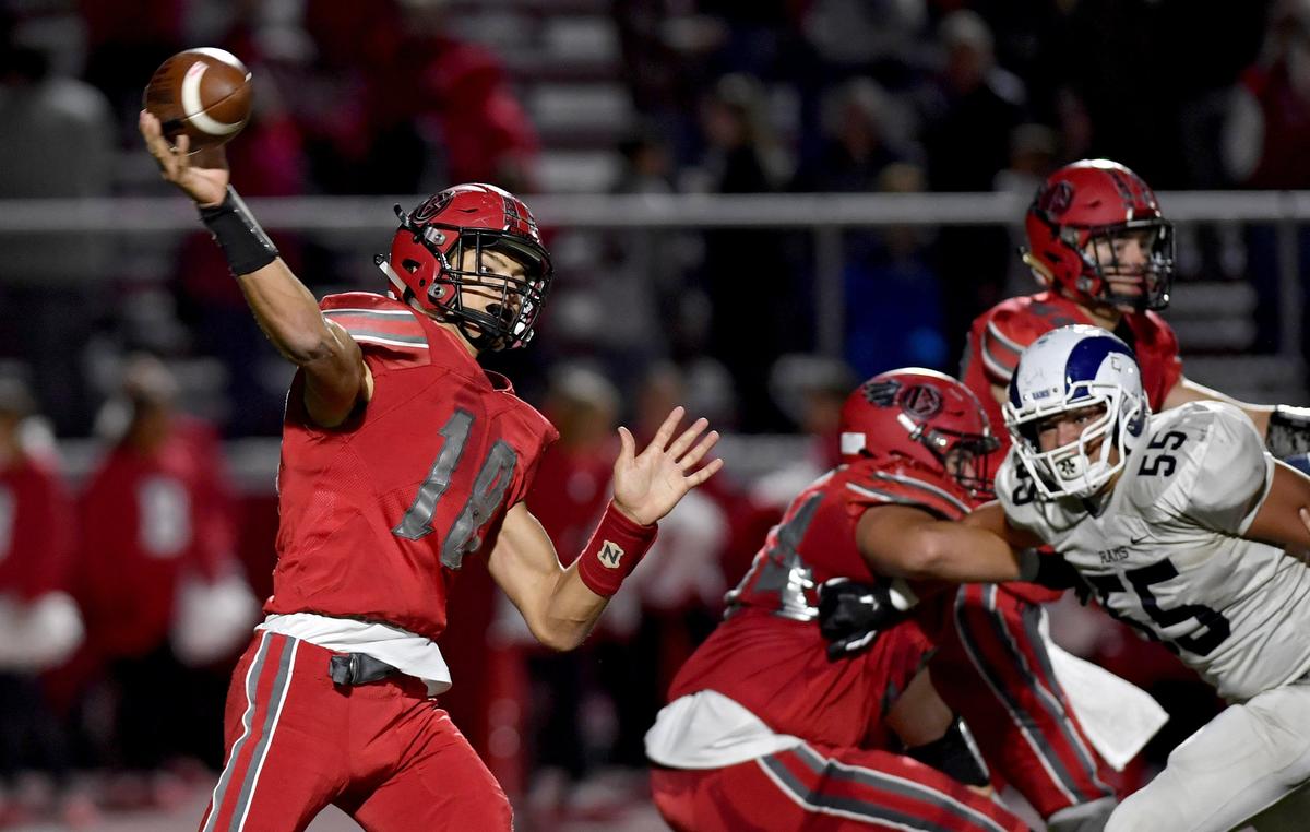 Bellefonte’s Ethan Rossman makes a pass during the game against Penns Valley on Friday, Oct. 4, 2019.