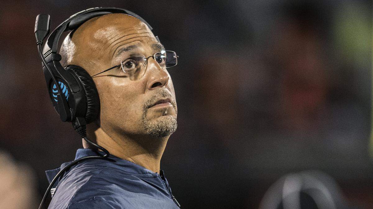 Penn State coach James Franklin has his team focused on the business at hand Saturday. (AP Photo/Holly Hart)
