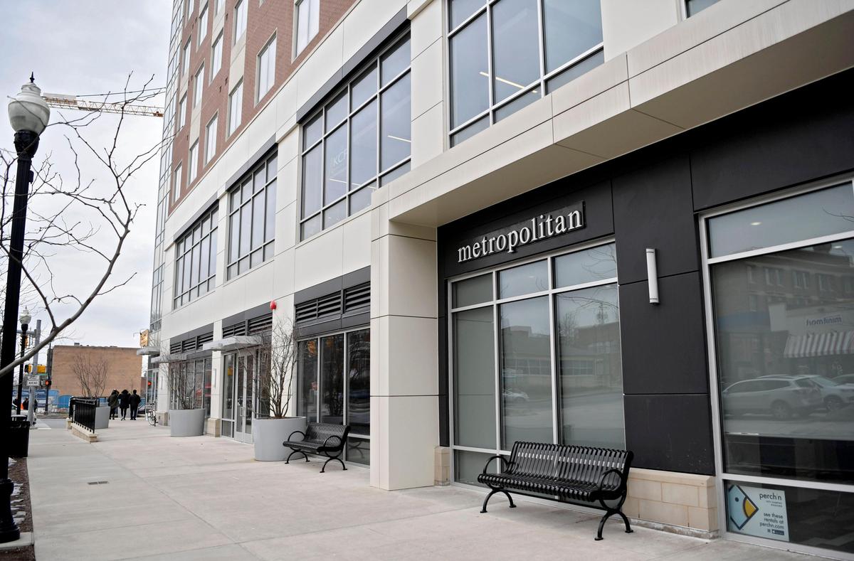 The Metropolitan is located on the corner of College Avenue and Atherton Street in downtown State College.