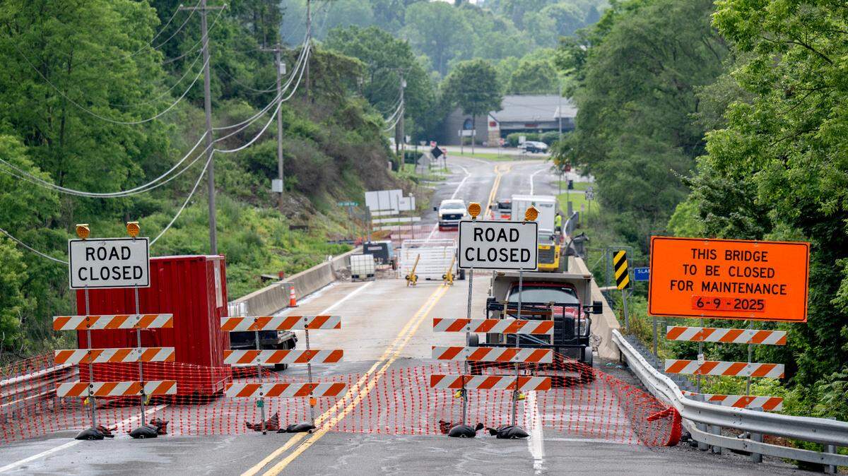 The bridge on Elmwood Street is closed for a rehabilitation project on Tuesday, June 10, 2025. The bridge is expected to reopen in mid-September.
