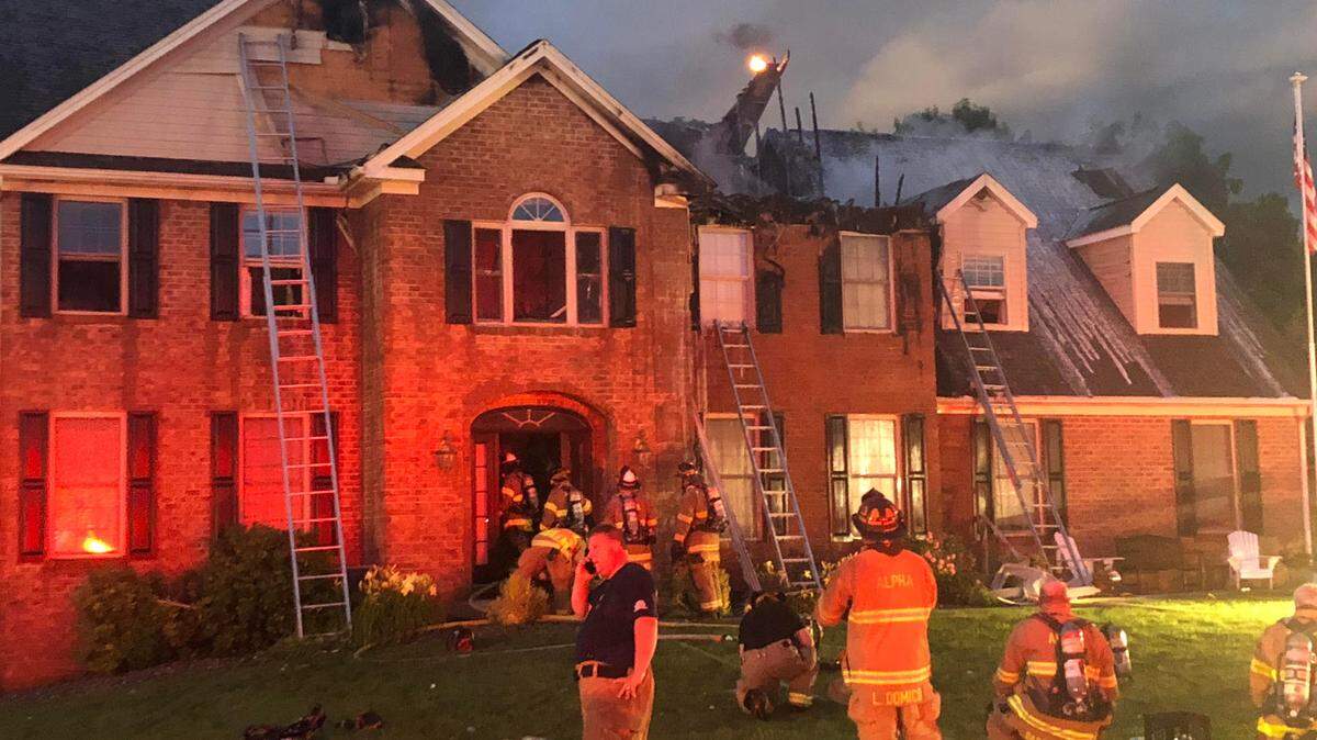 Alpha and Port Matilda fire companies battled a blaze at 210 Brothers Court in Patton Township on Tuesday, July 13, 2021.