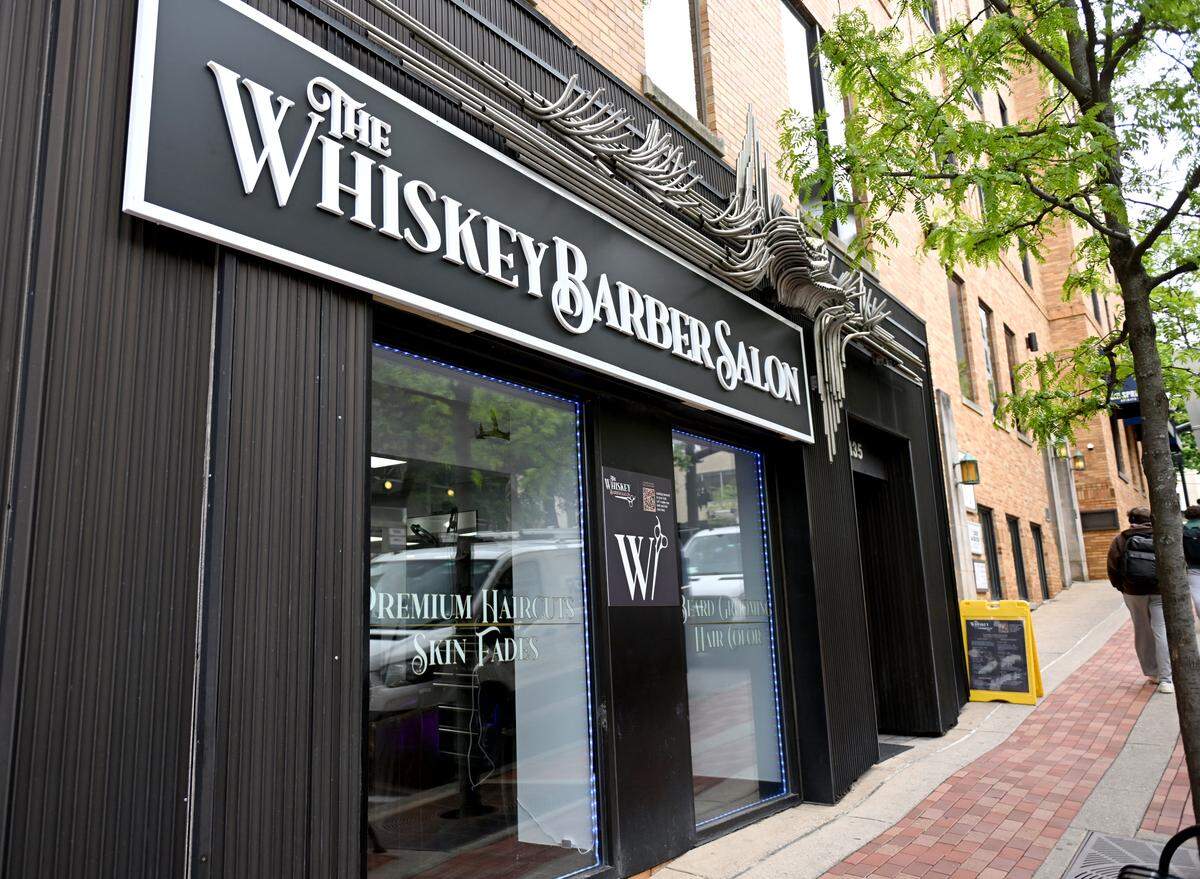 The Whiskey Barber Salon at 135 S. Pugh St. in downtown State College on Thursday, April 30, 2026.  