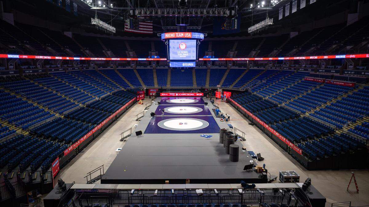 See how Penn State’s BJC is being transformed for the U.S. Olympics Wrestling Team Trials