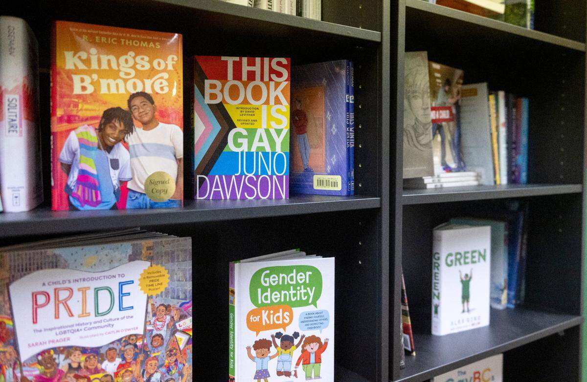 Books are available for all age ranges at the library at Centre LGBT+ in downtown State College.