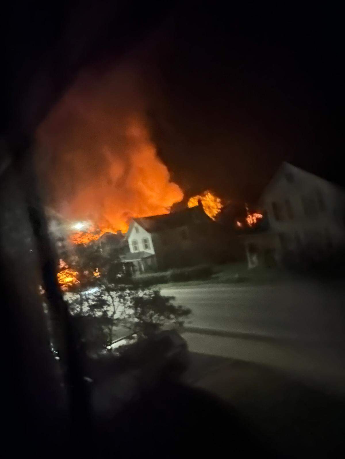 A home on the 100 block of West Main Street in Miles Township was destroyed by a predawn fire Monday.
