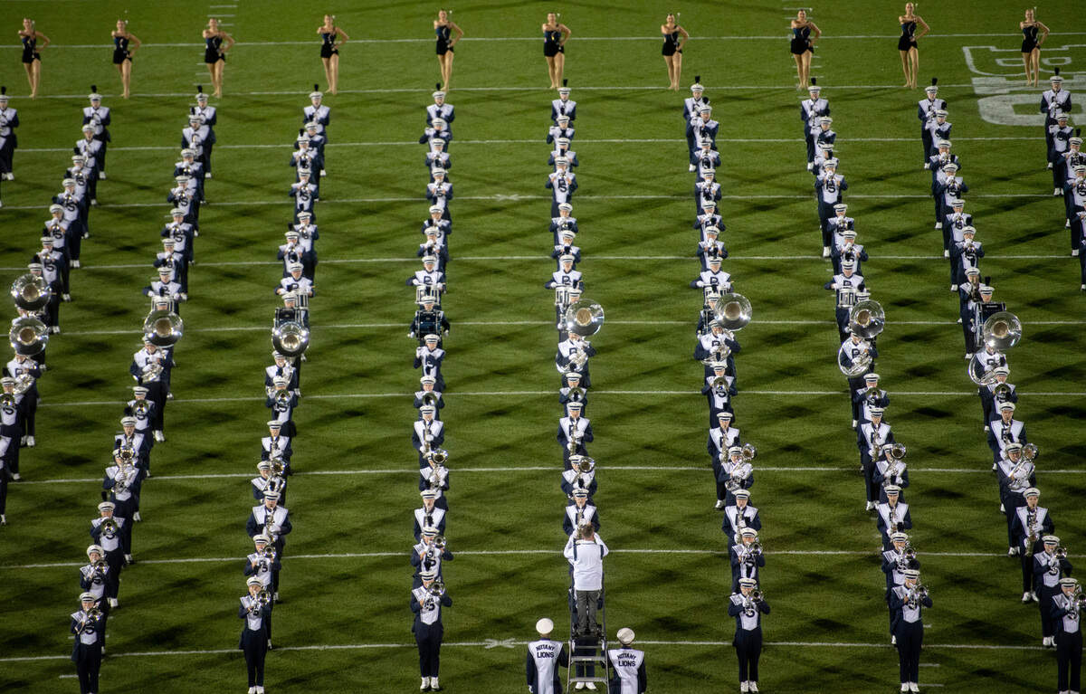 The Penn State Blue Band performs before the game against Minnesota on Saturday, Oct. 22, 2022 at Beaver Stadium.