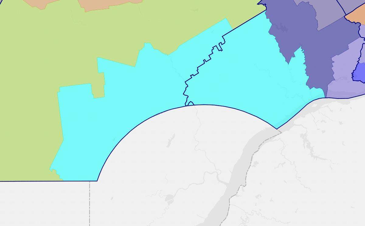 While the proposed District 9 (pictured in blue) crosses county boundaries, it remains compact without any major protrusions.
