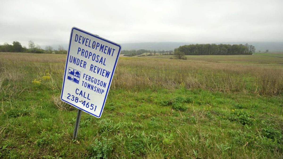 Pictured is the land where the Tll Brothers development is proposed to go along Whitehall Road in Ferguson Township